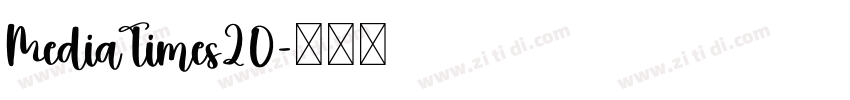 MediaTimes20字体转换