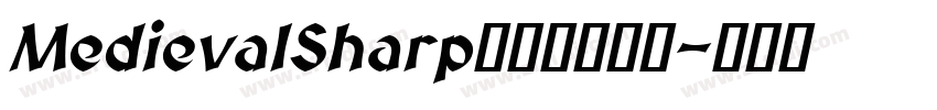 MedievalSharp像素化哥特风字体转换