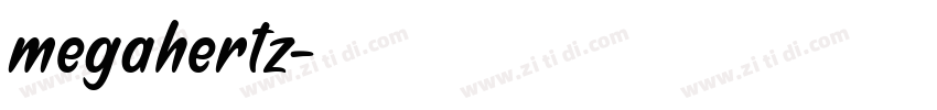 megahertz字体转换