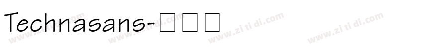 Technasans字体转换