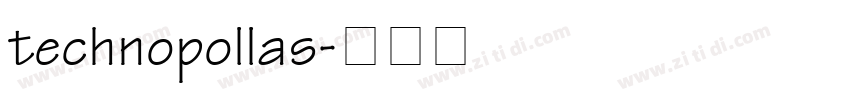 technopollas字体转换