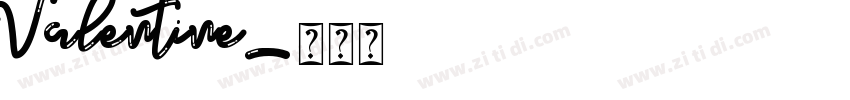 Valentine字体转换