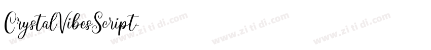 CrystalVibesScript字体转换