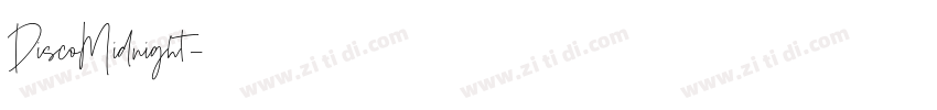 DiscoMidnight字体转换