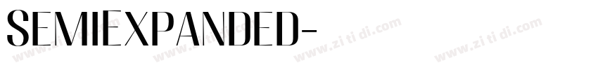 SemiExpanded字体转换 SemiExpanded字体转换