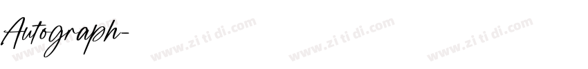Autograph字体转换