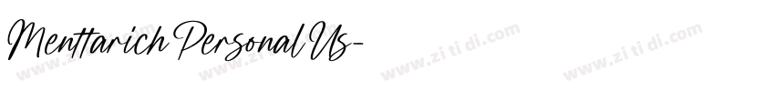 MenttarichPersonalUs字体转换 MenttarichPersonalUs字体转换