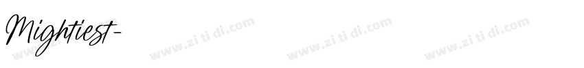 Mightiest字体转换