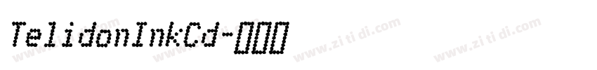 TelidonInkCd字体转换