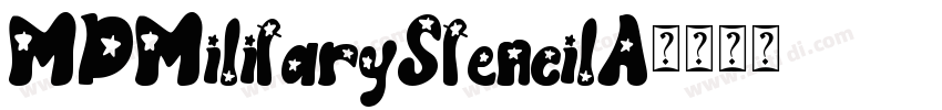 MDMilitaryStencilA字体转换
