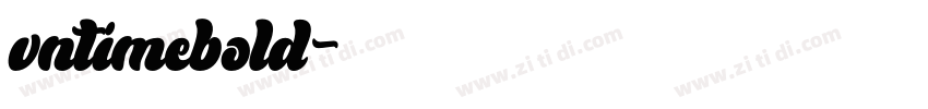 vntimebold字体转换
