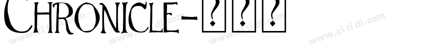 Chronicle字体转换