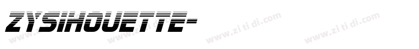 ZYSihouette字体转换
