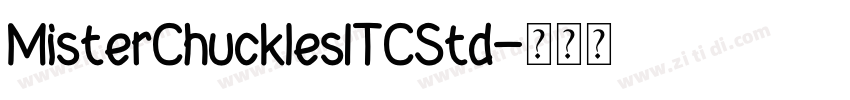 MisterChucklesITCStd字体转换