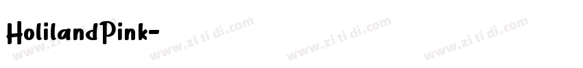 HolilandPink字体转换