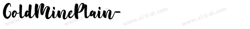 GoldMinePlain字体转换