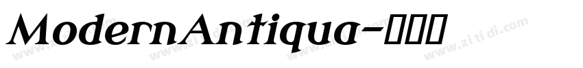 ModernAntiqua字体转换