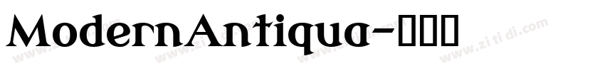ModernAntiqua字体转换