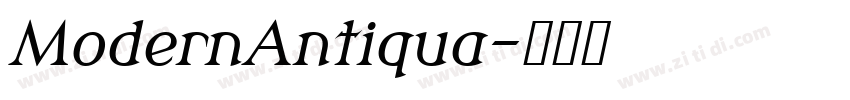 ModernAntiqua字体转换