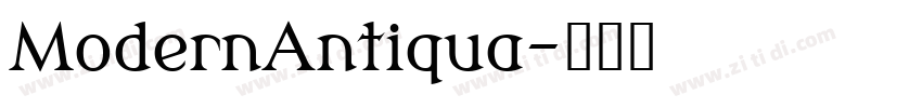 ModernAntiqua字体转换