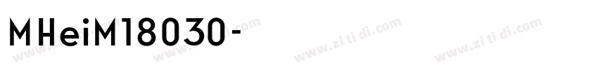 MHeiM18030字体转换