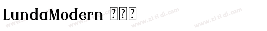 LundaModern字体转换
