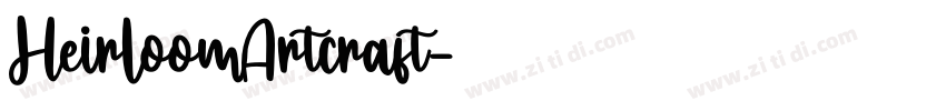 HeirloomArtcraft字体转换