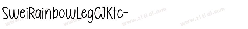 SweiRainbowLegCJKtc字体转换