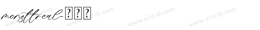 monsttreal字体转换