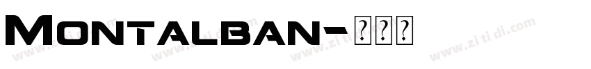 Montalban字体转换