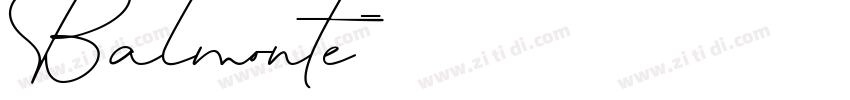 Balmonte字体转换