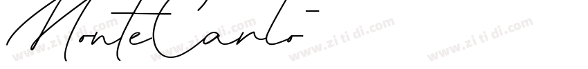 MonteCarlo字体转换