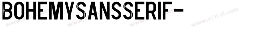 BohemySansSerif字体转换