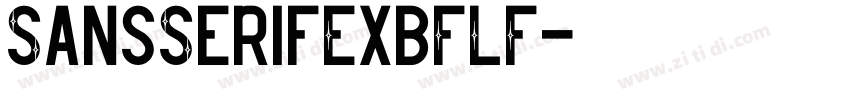 SansSerifExbFLF字体转换
