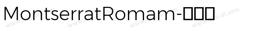 MontserratRomam字体转换
