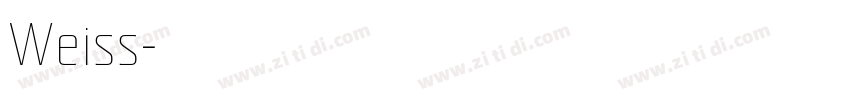 Weiss字体转换