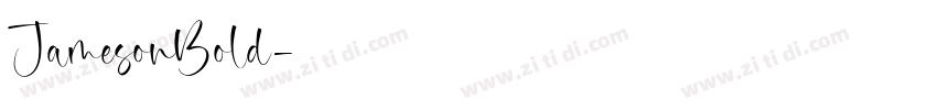 JamesonBold字体转换