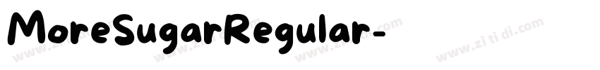 MoreSugarRegular字体转换