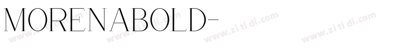 MorenaBold字体转换
