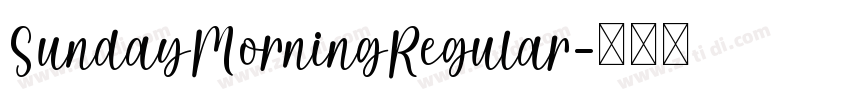 SundayMorningRegular字体转换
