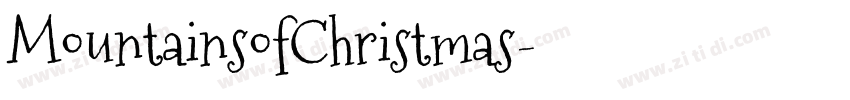 MountainsofChristmas字体转换