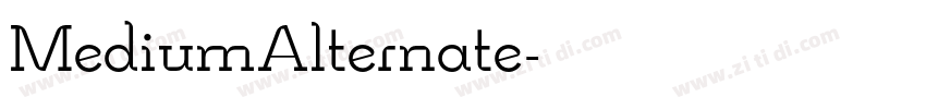 MediumAlternate字体转换