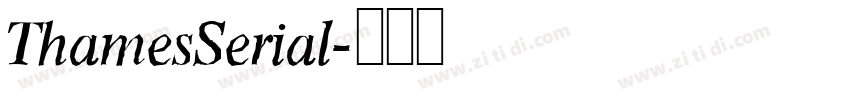 ThamesSerial字体转换