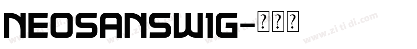 NeoSansW1G字体转换