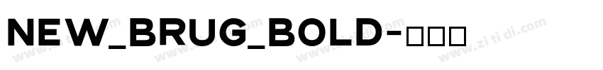 NEW_BRUG_Bold字体转换