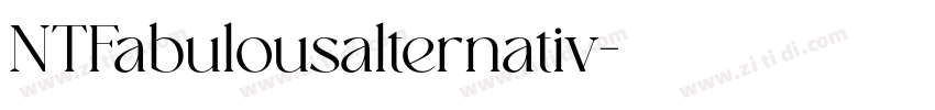 NTFabulousalternativ字体转换
