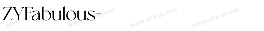 ZYFabulous字体转换
