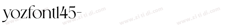 yozfont145字体转换