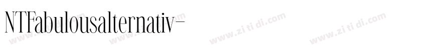 NTFabulousalternativ字体转换