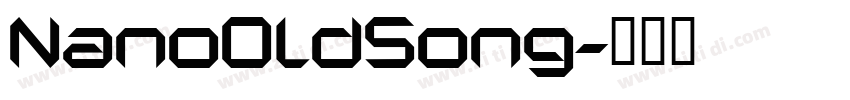 NanoOldSong字体转换